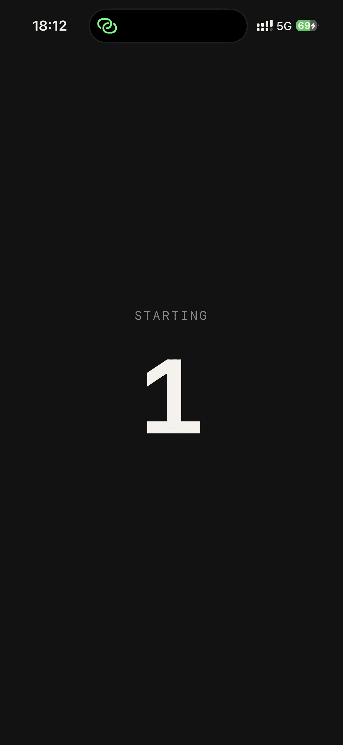 42K Run Countdown screen