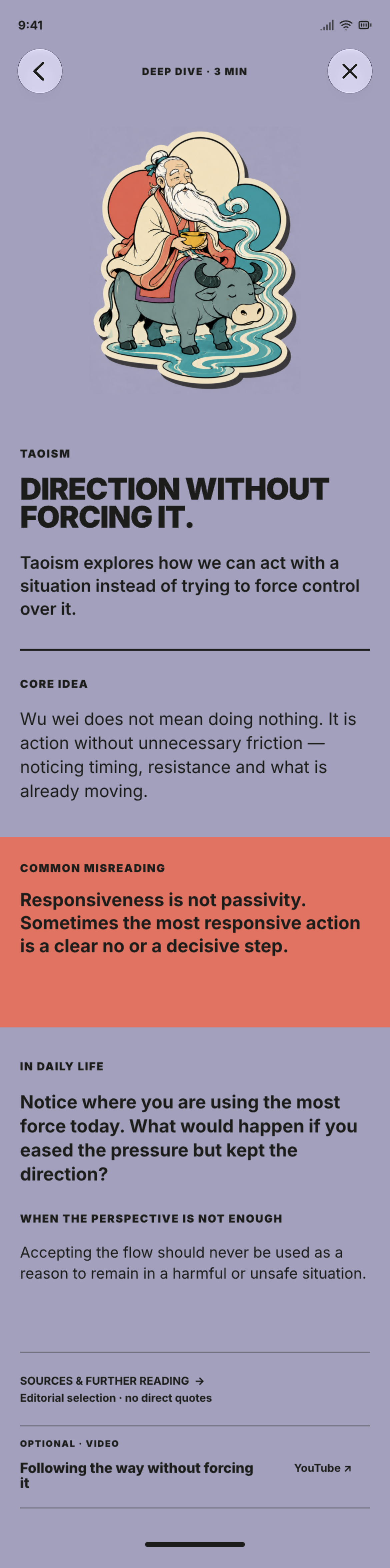 Full long-form Taoist reading with practical examples and sources