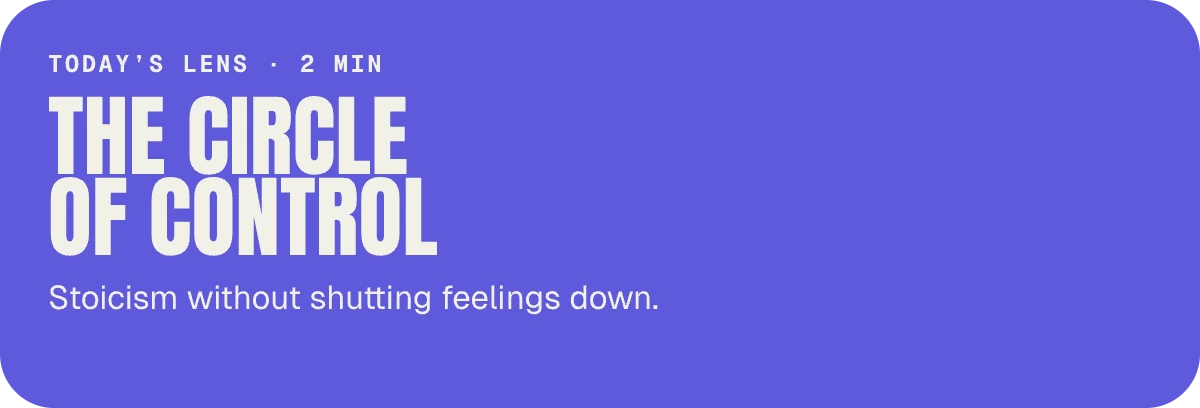 Reading panel: The circle of control
