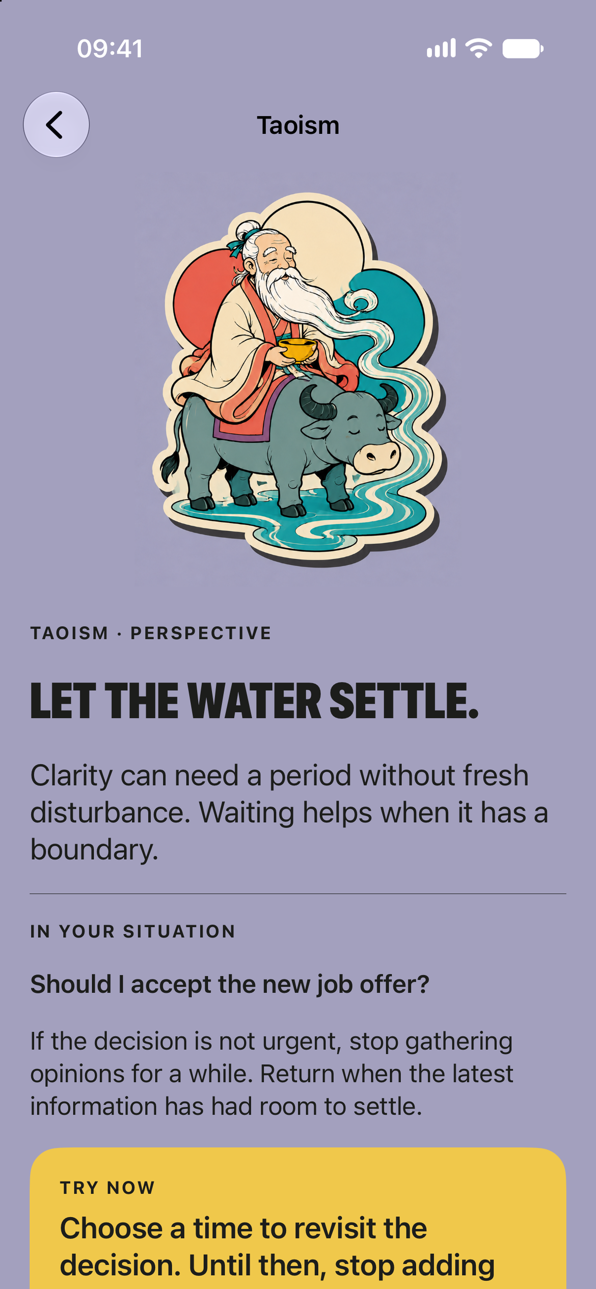 Read a Taoist perspective in more depth